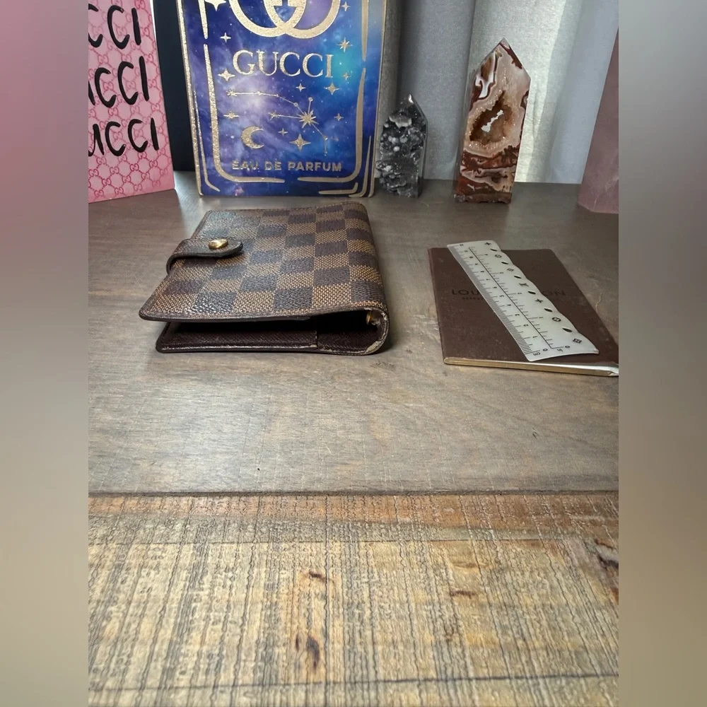 Louis Vuitton Brown Damier Ebene Notebook Cover with Snap - Picture 5 of 14